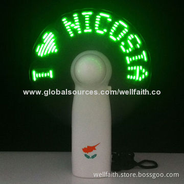 USB LED Light Fan, Sized 11.3*6.3*4.8cm, Made of ABS + PVC Materials